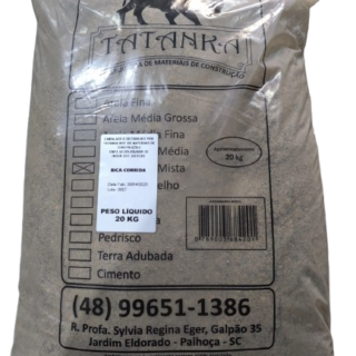 Bica corrida embalada em Saco de 20Kg